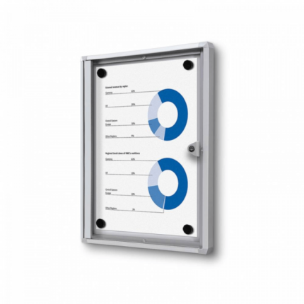 Wewnetrzna gablota magnetyczna 1xA4 Gablota ogloszeniowa