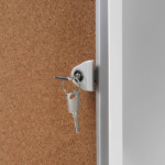 Wewnetrzna gablota ogloszeniowa korkowa