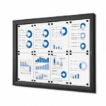 Gablota zewnętrzna informacyjna ogloszeniowa 8xA4 czarna