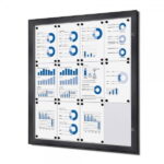 Gablota zewnętrzna informacyjna ogloszeniowa 12xA4 antracyt