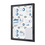 Gablota zewnętrzna informacyjna ogloszeniowa 9xA4 antracyt