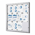 Gablota zewnętrzna informacyjna ogloszeniowa 12xA4