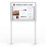 Wolnostojąca zewnętrzna gablota magnetyczna Sołecka