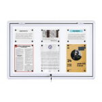 Zewnętrzna gablota ogłoszeniowa otwierana do góry