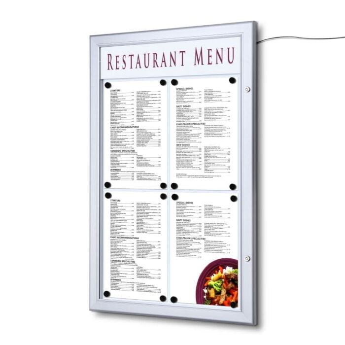 Gablota na menu z panelem na logo LED - obrazek 3
