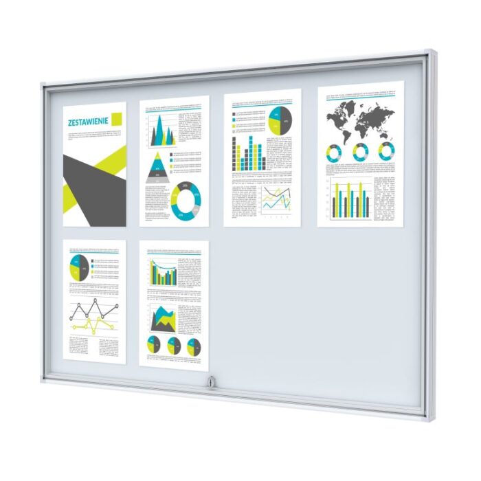 Gablota wewnętrza ogłoszeniowa