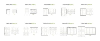 Gablota informacyjna wewnętrzna wymiary