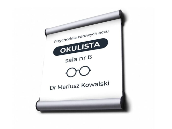 Oznaczenie pomieszczeń tabliczka na drzwi