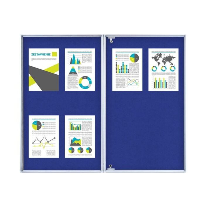 Gablota wewnętrzna dwuskrzydłowa tekstylna