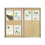 Gablota wewnętrzna dwuskrzydłowa korkowa 150x100