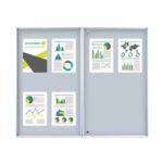 Gablota wewnętrzna dwuskrzydłowa magnetyczna