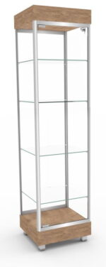 Witryna sklepowa szklana z cokołem
