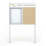 Gablota stojąca dzielona z płytą OSB