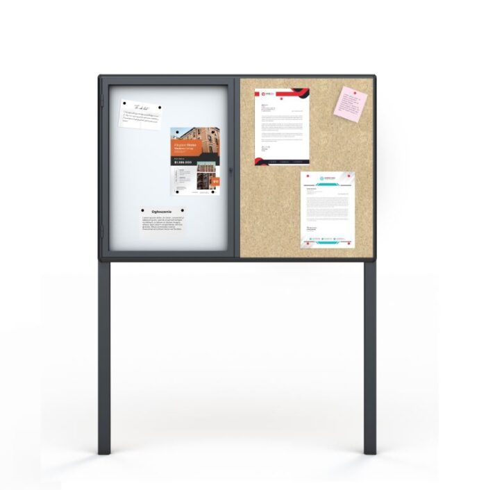 Gablota stojąca dzielona z płytą OSB i magnetyczna