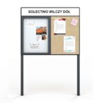 Gablota wolnostojąca dzielona magnetyczna i z płytą OSB