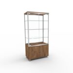 Gablota ekspozycyjna z szafka