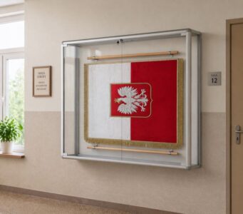 Gablota na sztandar w szkole