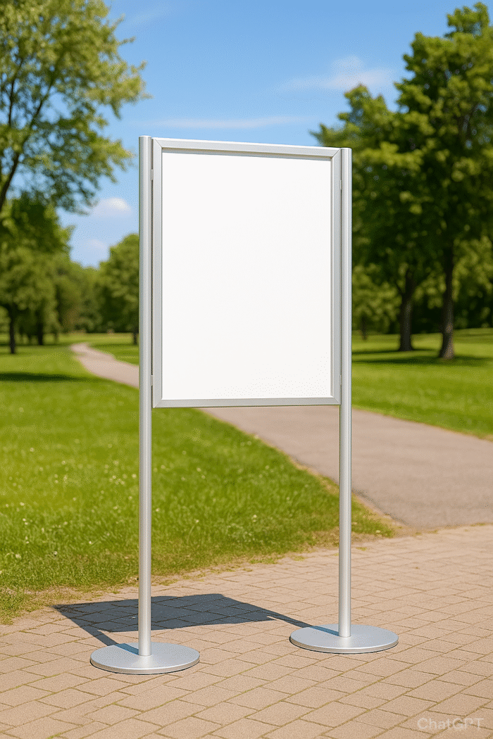 Stojak plenerowy pod grafike samoprzylena