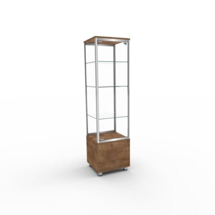 Witryna szklana stojąca