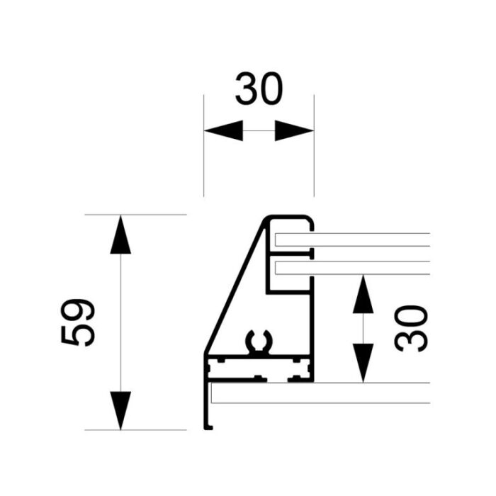Gablota z przesuwanymi szybami